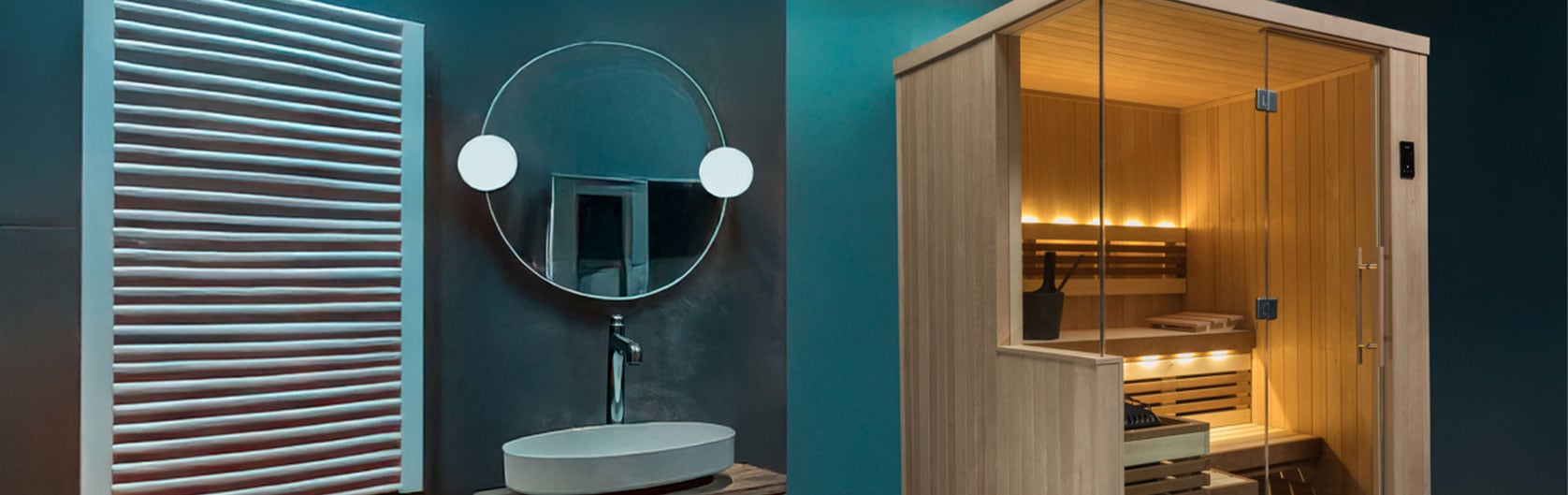 Designer sauna in home