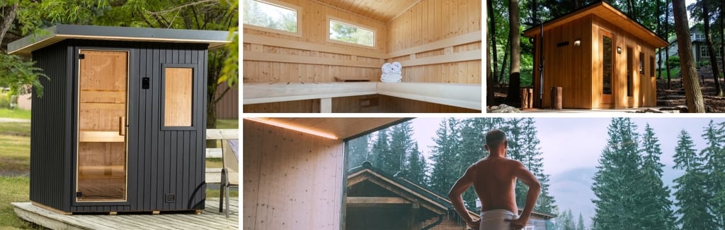 outdoor sauna supports your backyard oasis