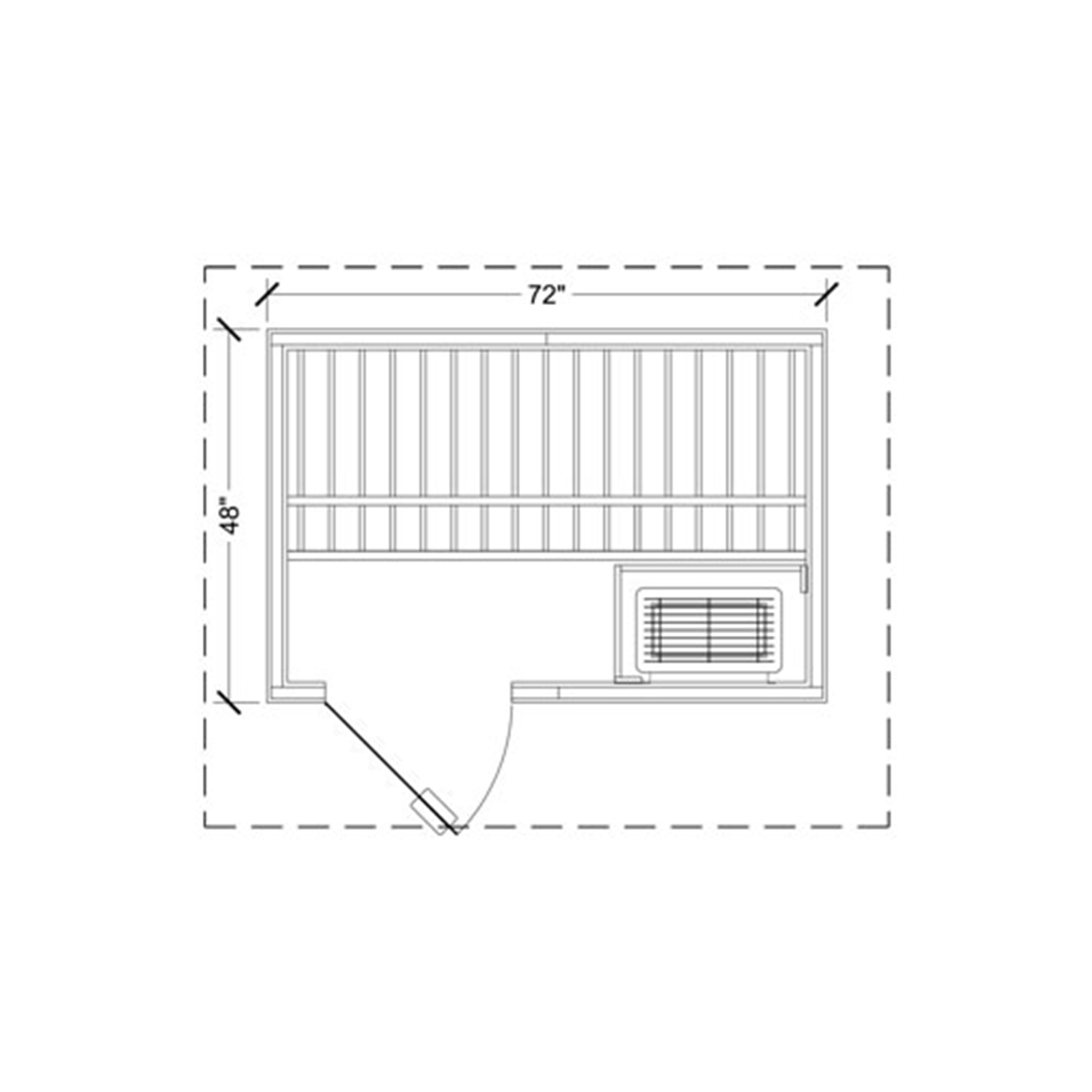 4x6 Euro Outdoor Sauna