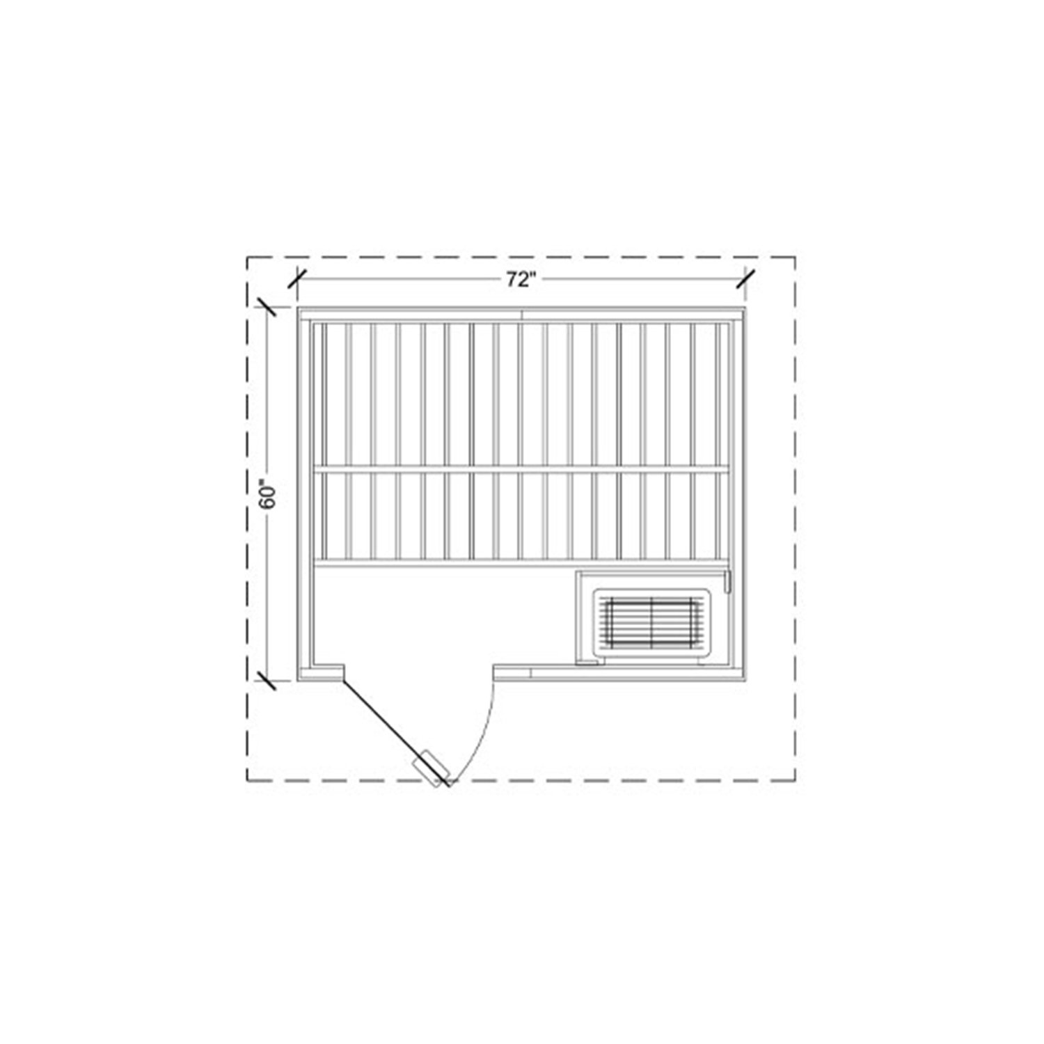 5x6 Euro Outdoor Sauna