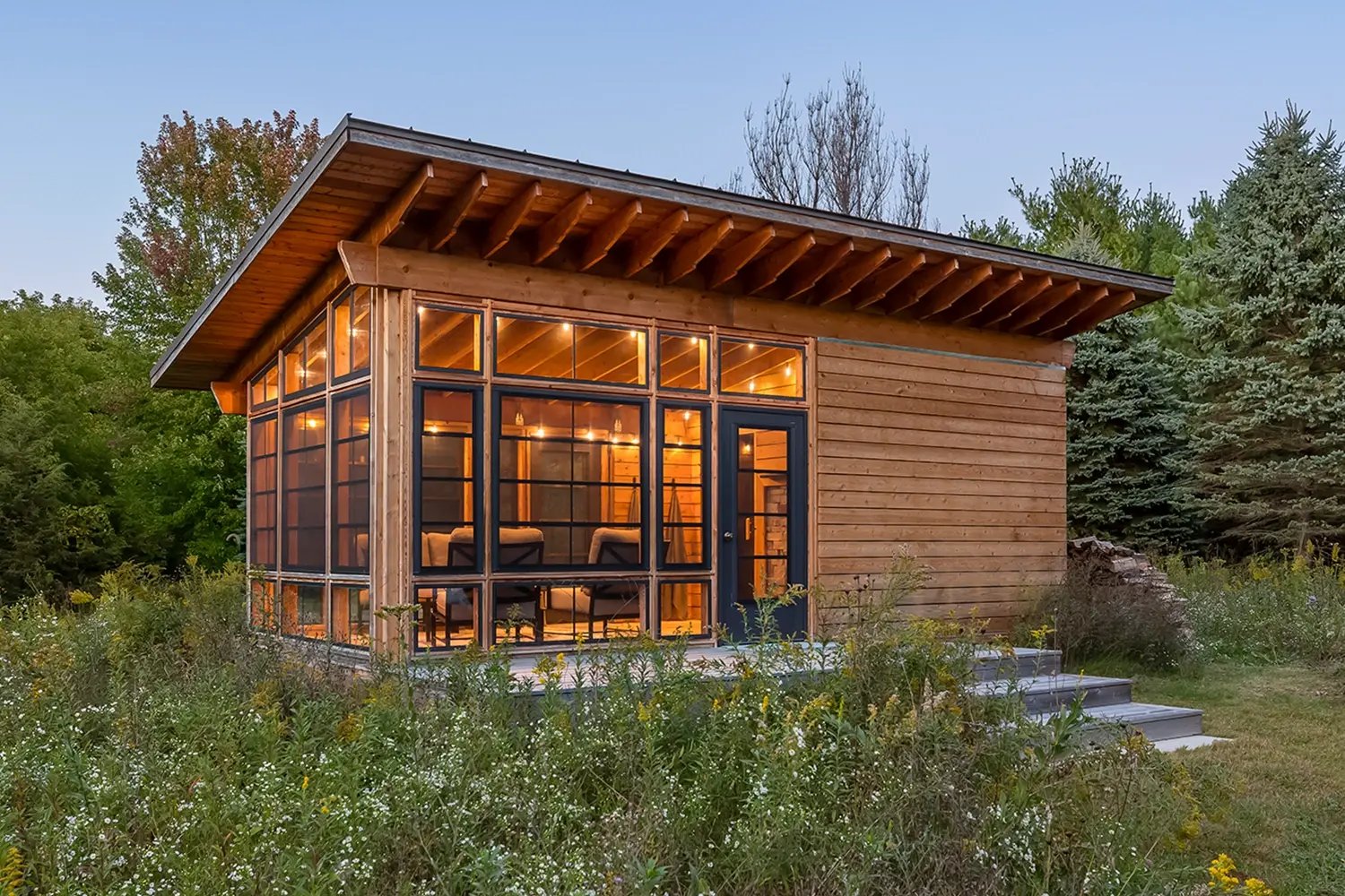 Custom outdoor sauna