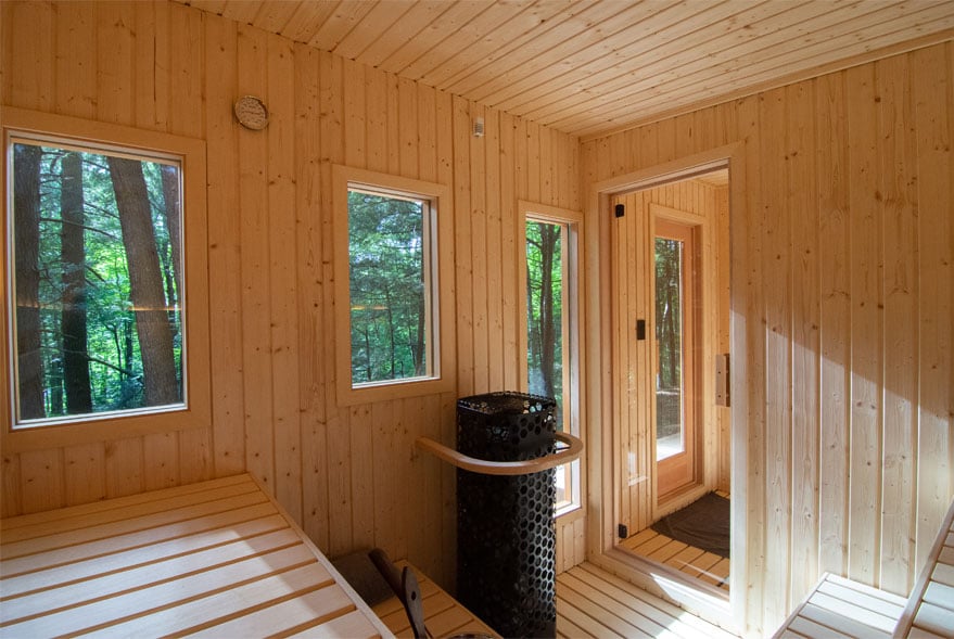 custom outdoor sauna