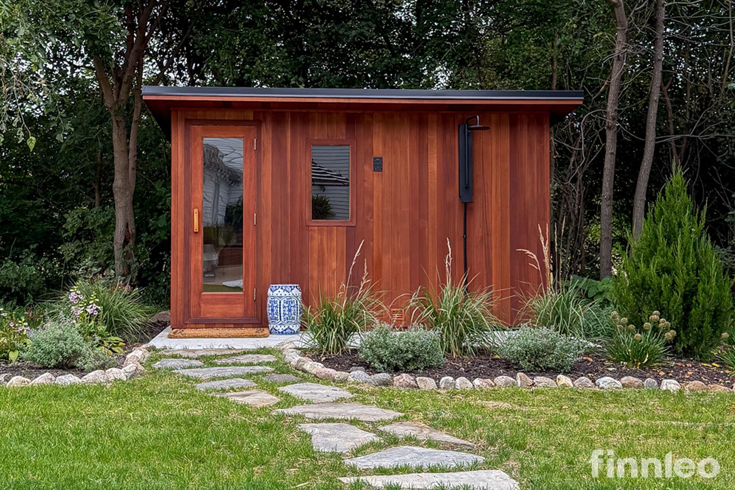 Large outdoor sauna at Rignell Ranch