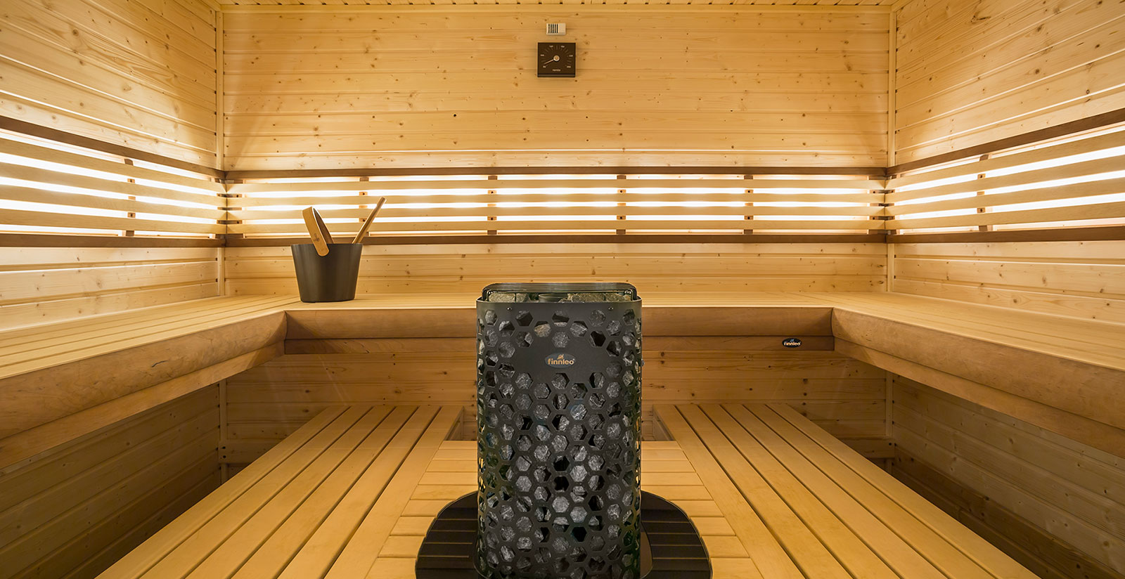 Himalaya rock tower heater - custom sauna