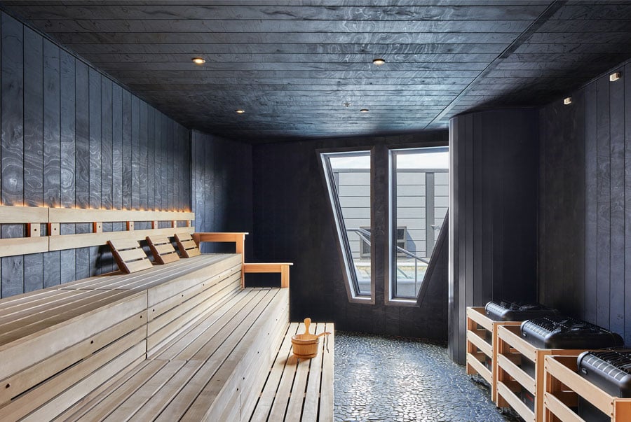 Omni Hotel Vikings Lake indoor sauna