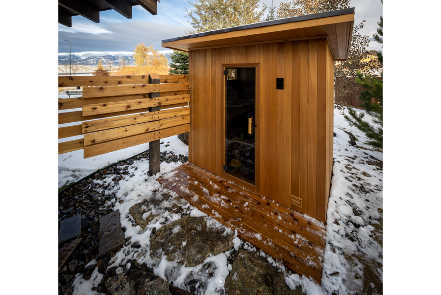 Euro Patio sauna used all year long.