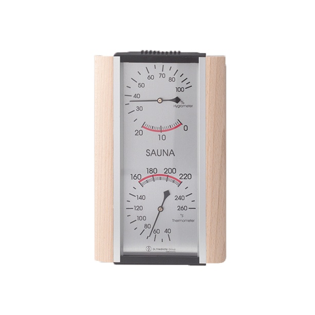 classic thermometer Hygrometer metal trim