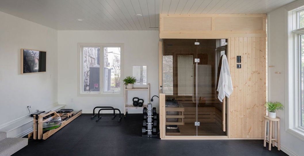 KH Interiors: Favorite Feature is the Home Gym Sauna featured image